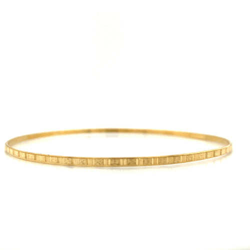 10kt Yellow Gold 2mm Bangle