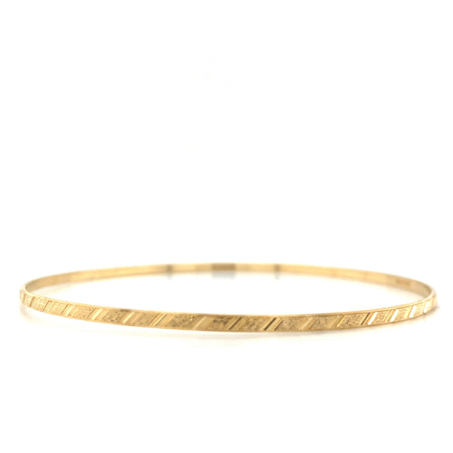 10kt Yellow Gold 2mm Bangle