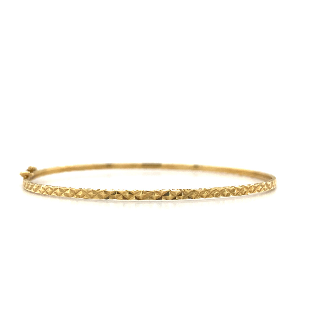 10kt Yellow Gold 2mm Baby Bangle