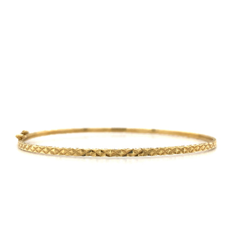 10kt Yellow Gold 2mm Baby Bangle