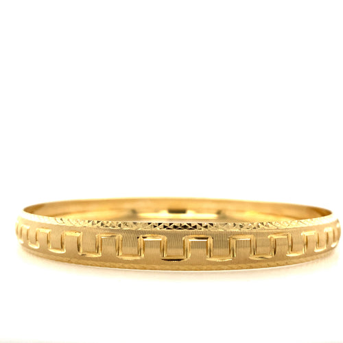 10kt Yellow Gold 8mm Bangle