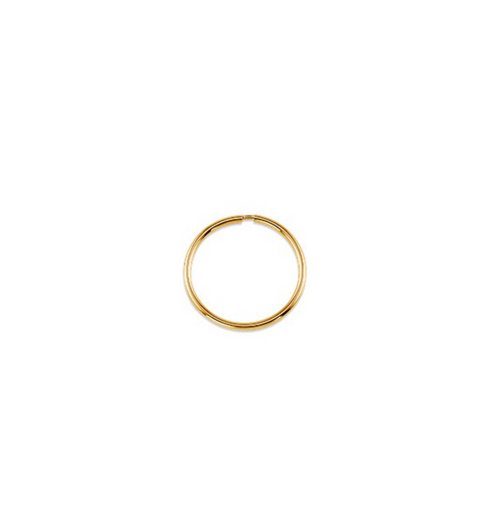 10kt Yellow Gold Sleeper Earrings 17mm