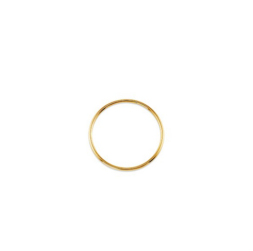 10kt Yellow Gold Sleeper Earrings 22mm