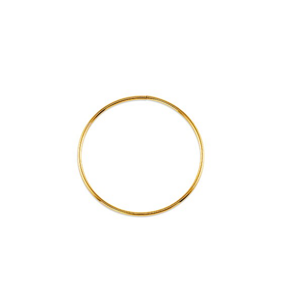 10kt Yellow Gold Sleeper Earrings 32mm