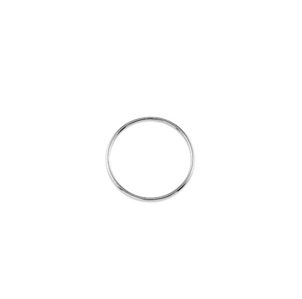 10kt White Gold Sleeper Earrings 22mm