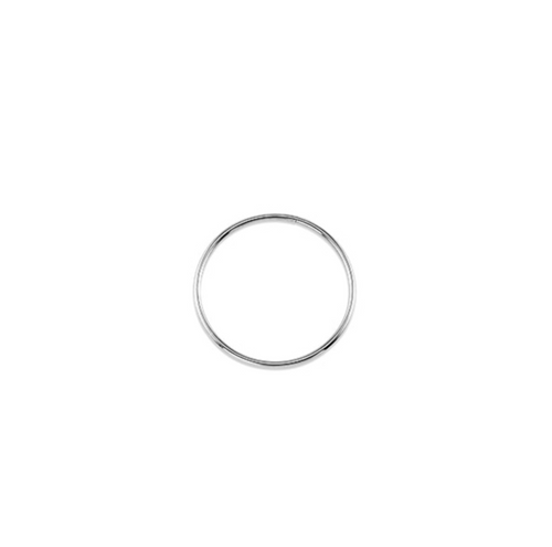 10kt White Gold Sleeper Earrings 22mm