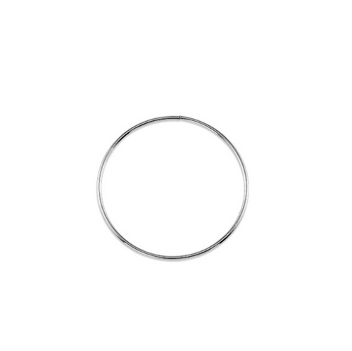 10kt White Gold Sleeper Earrings 32mm