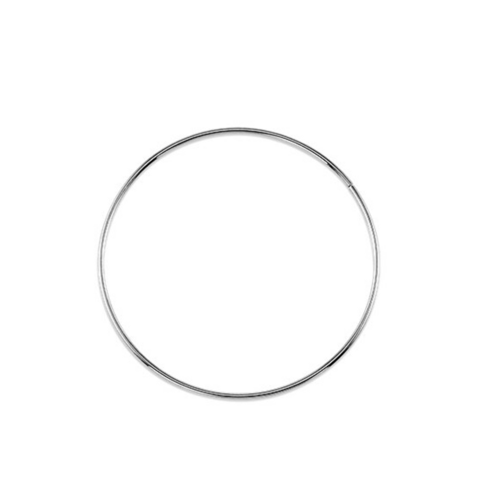 10kt White Gold Sleeper Earrings 42mm