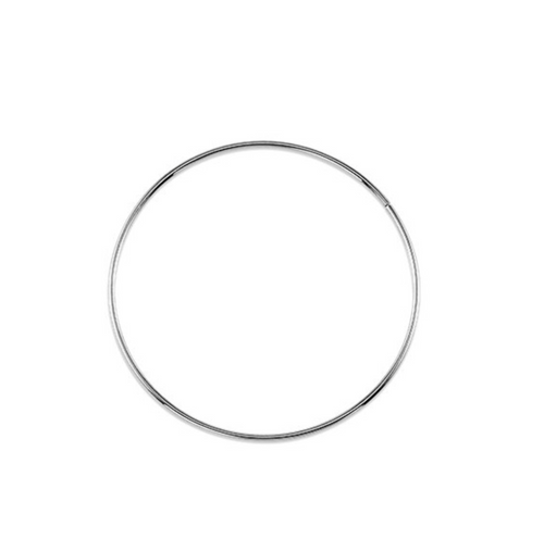 10kt White Gold Sleeper Earrings 42mm