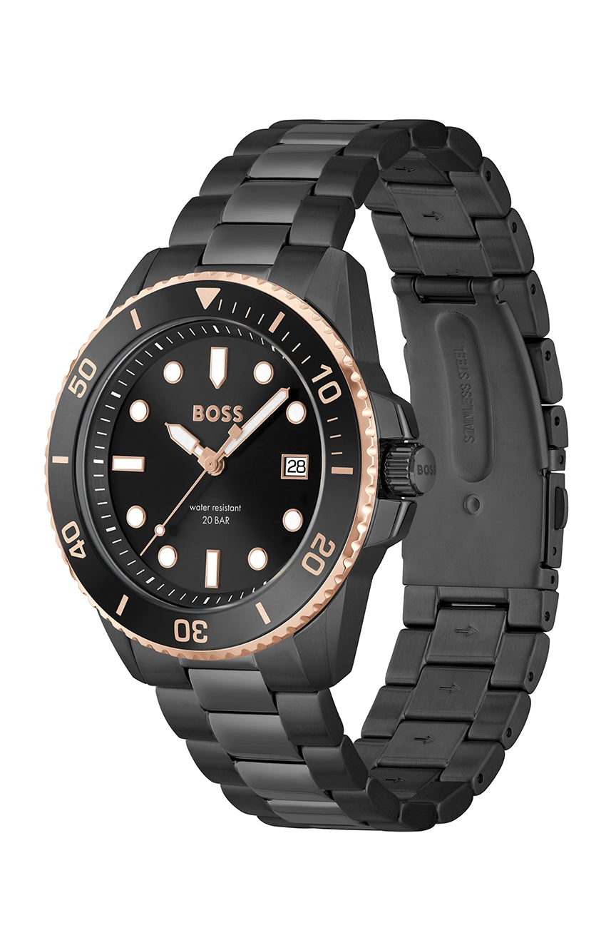 Hugo Boss Black Dial Stainless Steel Watch 1514013 Bellagio Jewellers II