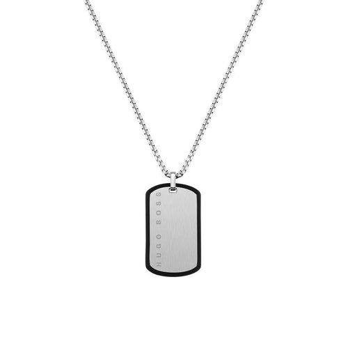 Hugo Boss Stainless Steel Chain and Engravable Pendant 1580050