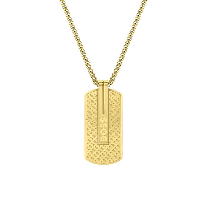 Hugo Boss Yellow IP Stainless Steel Chain and Pendant 1580355