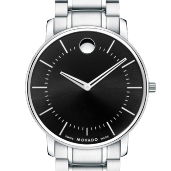 Movado Thin Classic Stainless Steel Watch 0606687 Final Sale