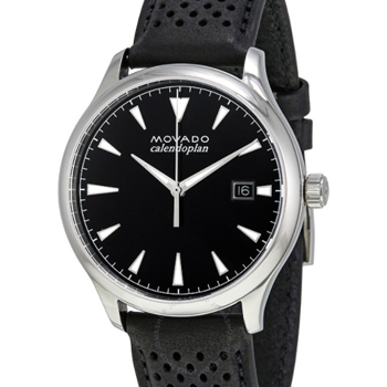 Movado Heritage Leather Strap Watch 3650004 Final Sale