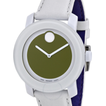 Movado BOLD Leather Strap Watch 3600051 Final Sale