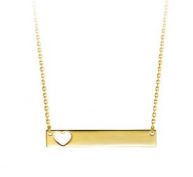 10kt Yellow Gold Bar Necklace