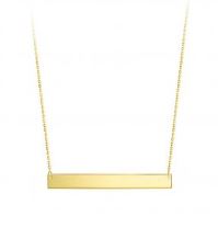 10kt Yellow Gold Bar Necklace