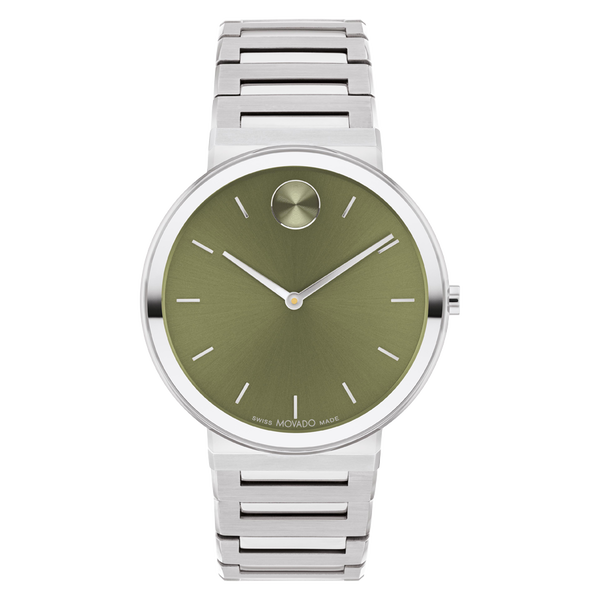 Movado BOLD Horizon Olive Green Dial Watch 3601074