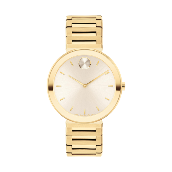 Movado BOLD Horizon Gold Tone Watch 3601088