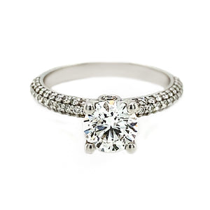 14kt White Gold 1.45 TDW Round Brilliant Lab Grown Diamond Ring