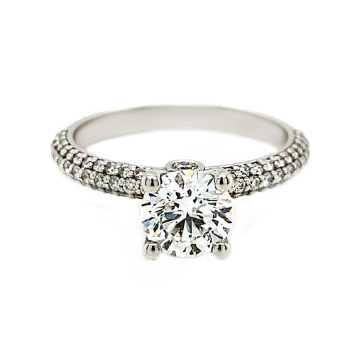14kt White Gold 1.45 TDW Round Brilliant Lab Grown Diamond Ring