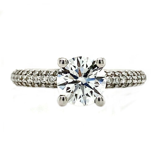 14kt White Gold 1.45 TDW Round Brilliant Lab Grown Diamond Ring