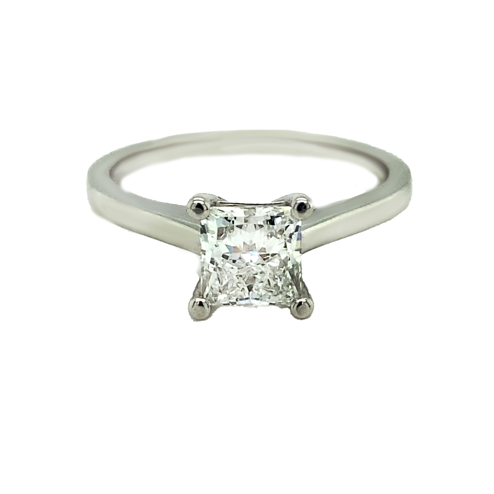 14kt White Gold 1.04ct Princess Cut Lab Grown Diamond Ring