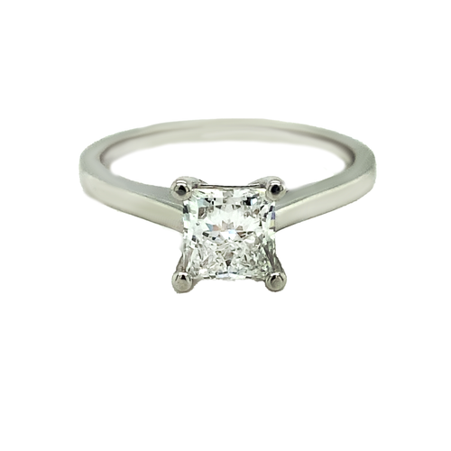 14kt White Gold 1.04ct Princess Cut Lab Grown Diamond Ring