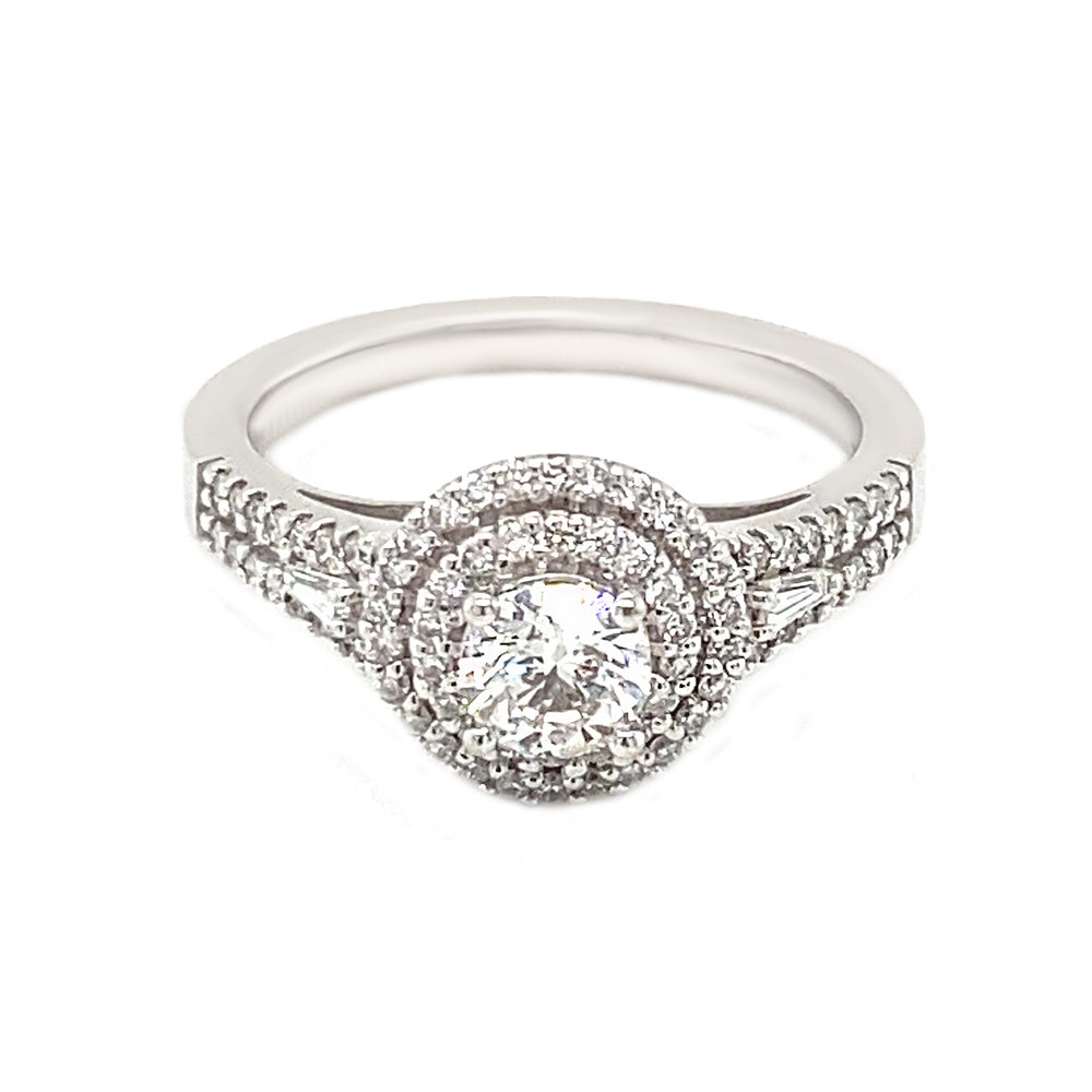 18kt White Gold .81ct Canadian Diamond Ring