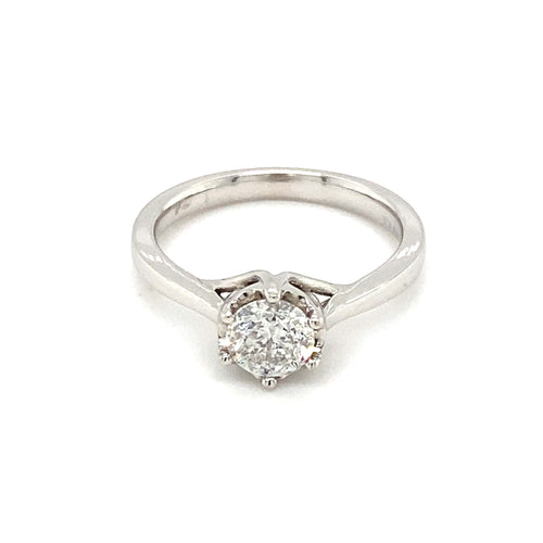 14kt White Gold Canadian Diamond Ring