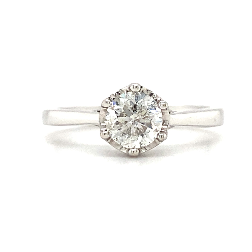 14kt White Gold Canadian Diamond Ring