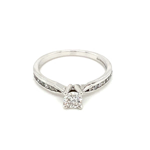 14kt White Gold Canadian Diamond Ring