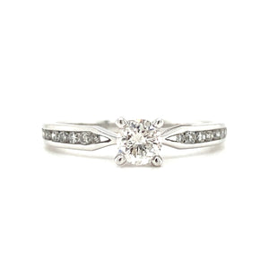 14kt White Gold Canadian Diamond Ring