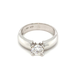 14kt White Gold Canadian Diamond Solitaire Ring