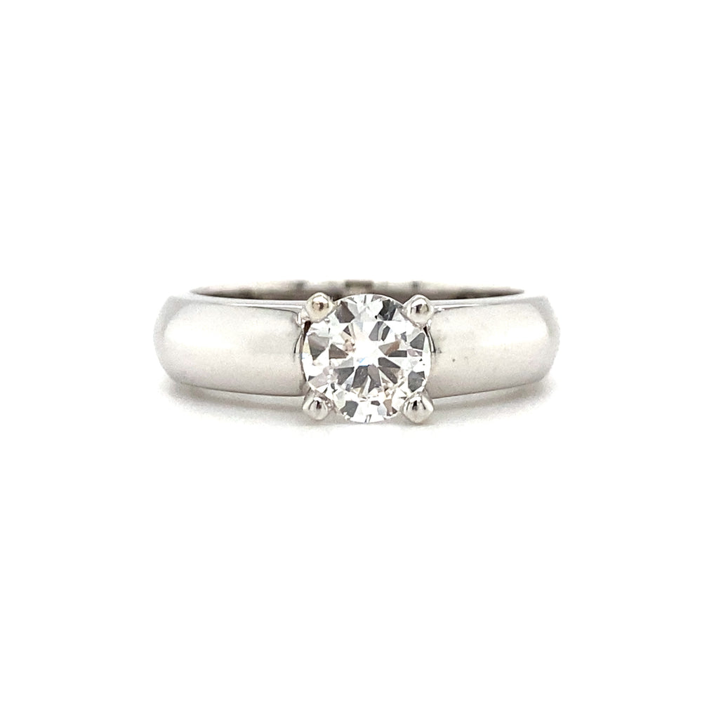 14kt White Gold Canadian Diamond Solitaire Ring