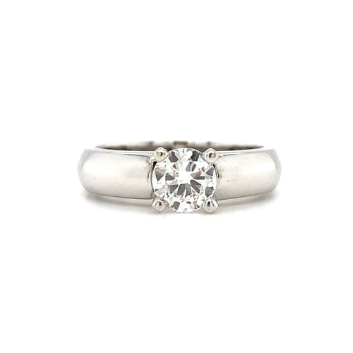 14kt White Gold Canadian Diamond Solitaire Ring