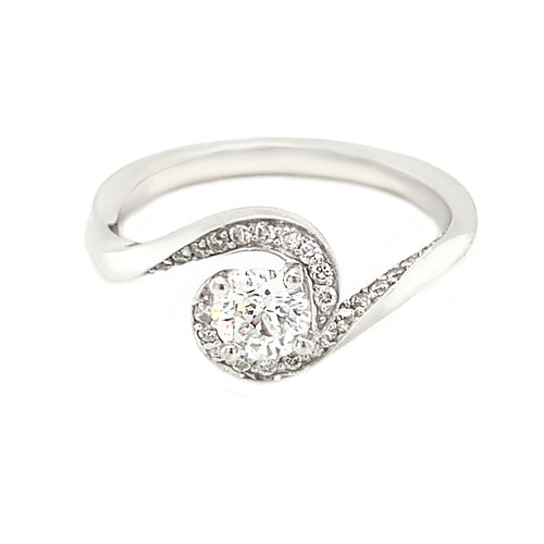 18kt White Gold .55ct Canadian Diamond Ring