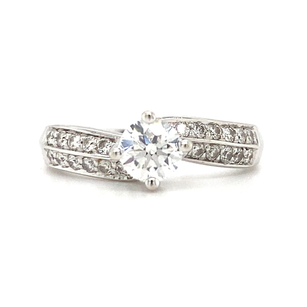 14kt White Gold .75ct Canadian Diamond Engagement Ring