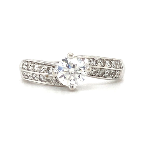 14kt White Gold .75ct Canadian Diamond Engagement Ring