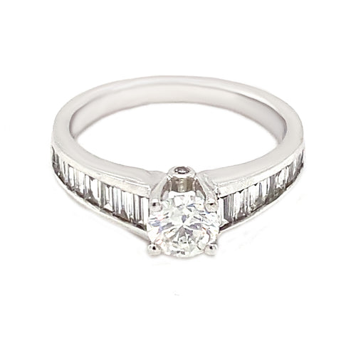14kt White Gold 1.00ct Canadian Diamond Ring