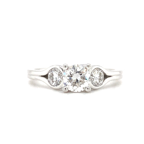 14kt White Gold .85ct Canadian Diamond Ring