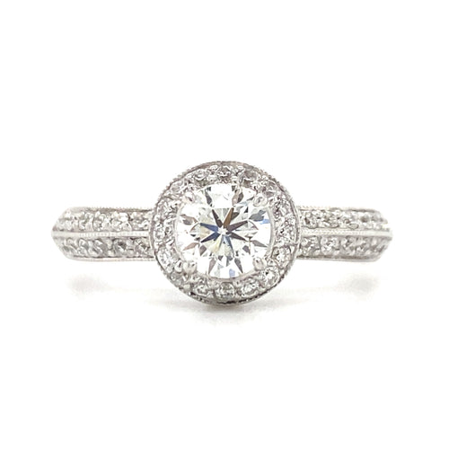 18kt White Gold .80ct Canadian Diamond Engamenet Ring
