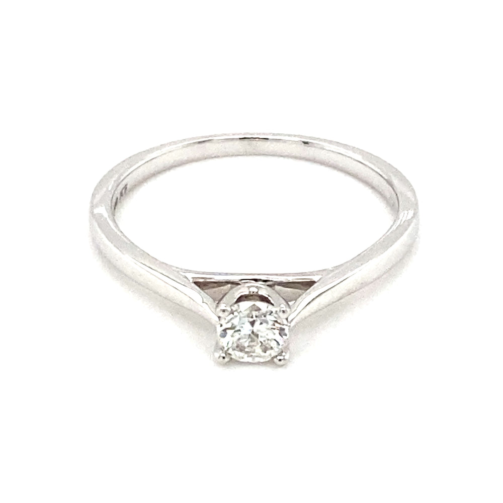 14kt White Gold Canadian Diamond Solitaire Ring