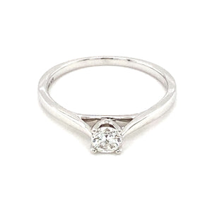 14kt White Gold Canadian Diamond Solitaire Ring