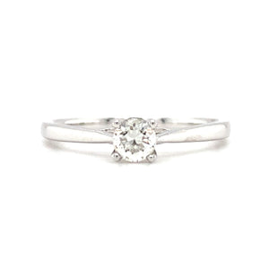 14kt White Gold Canadian Diamond Solitaire Ring