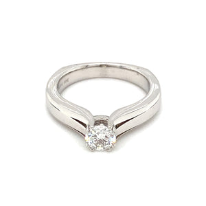 18kt White Gold Canadian Hearts and Arrows Diamond