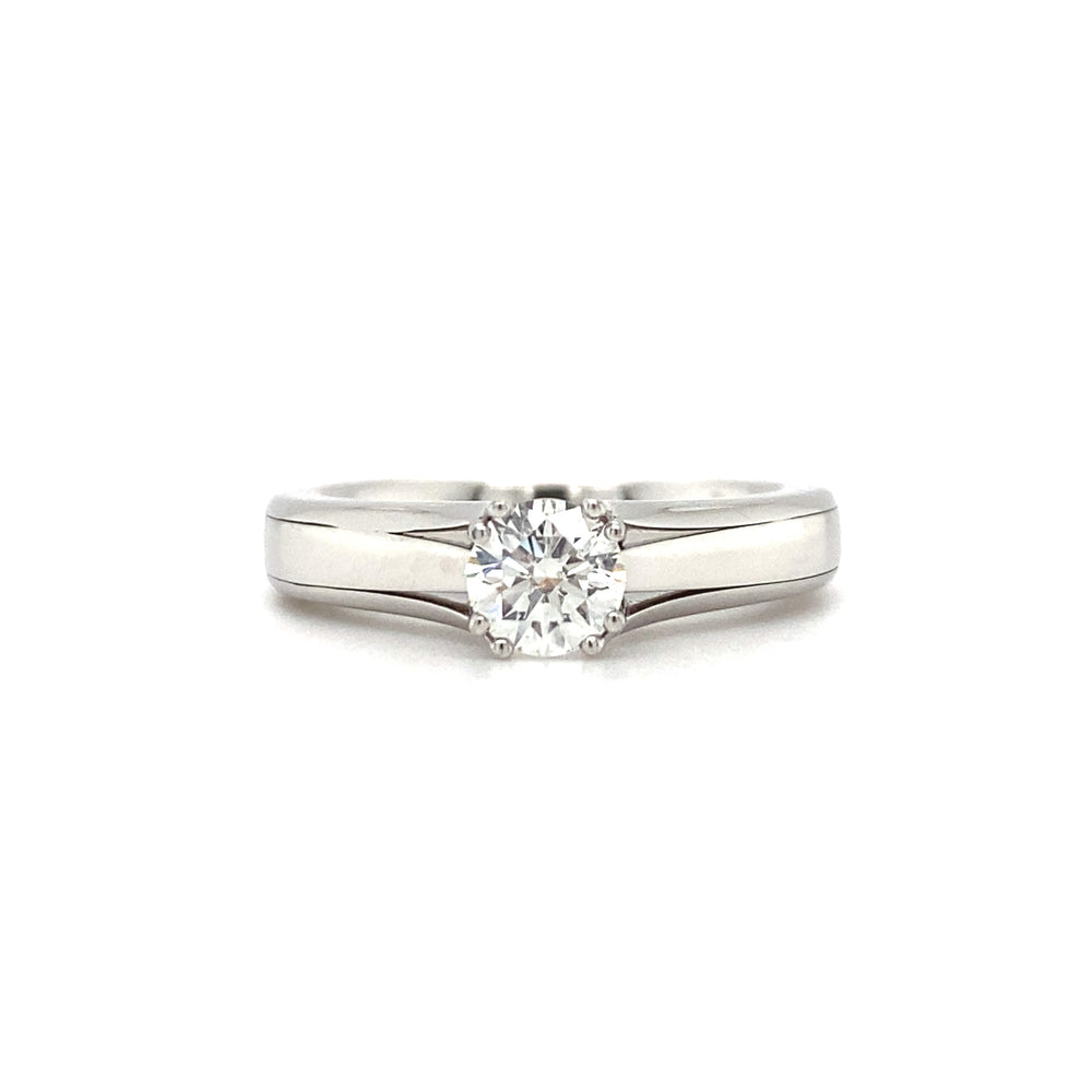 18kt White Gold Canadian Hearts and Arrows Diamond