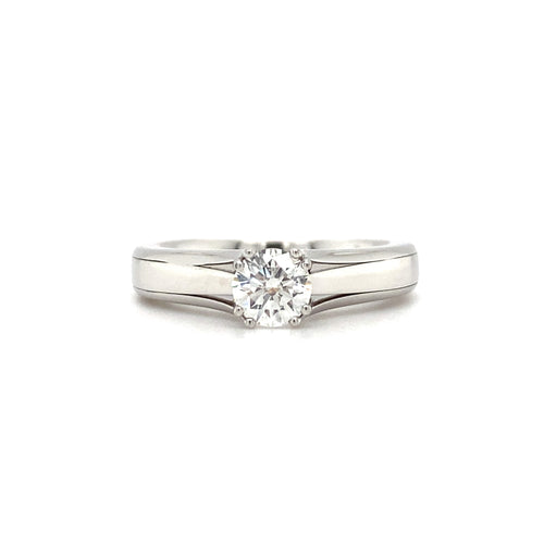 18kt White Gold Canadian Hearts and Arrows Diamond