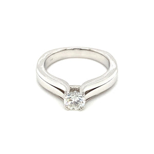 18kt White Gold Canadian Diamond Solitaire Ring