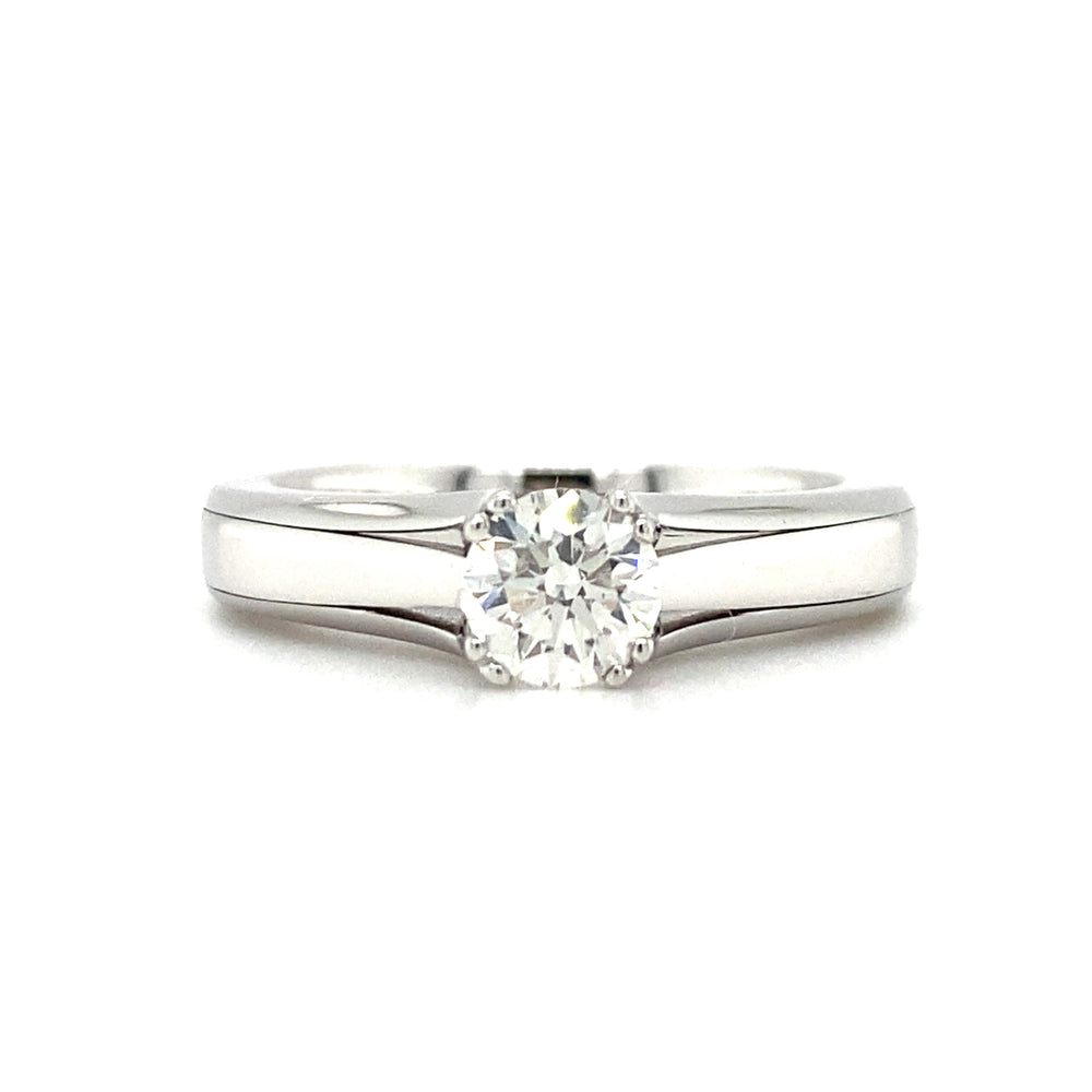 18kt White Gold Canadian Diamond Solitaire Ring